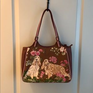Isabella Fiore beaded dog purse (cocker spaniel)